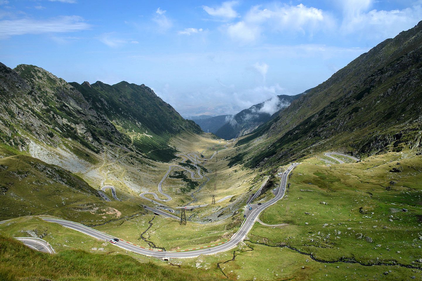 View from the top of the Transfagarasan